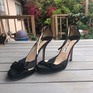 Jimmy Choo Black Satin
